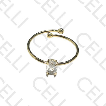 Steel Ring - Bright Colored Oval