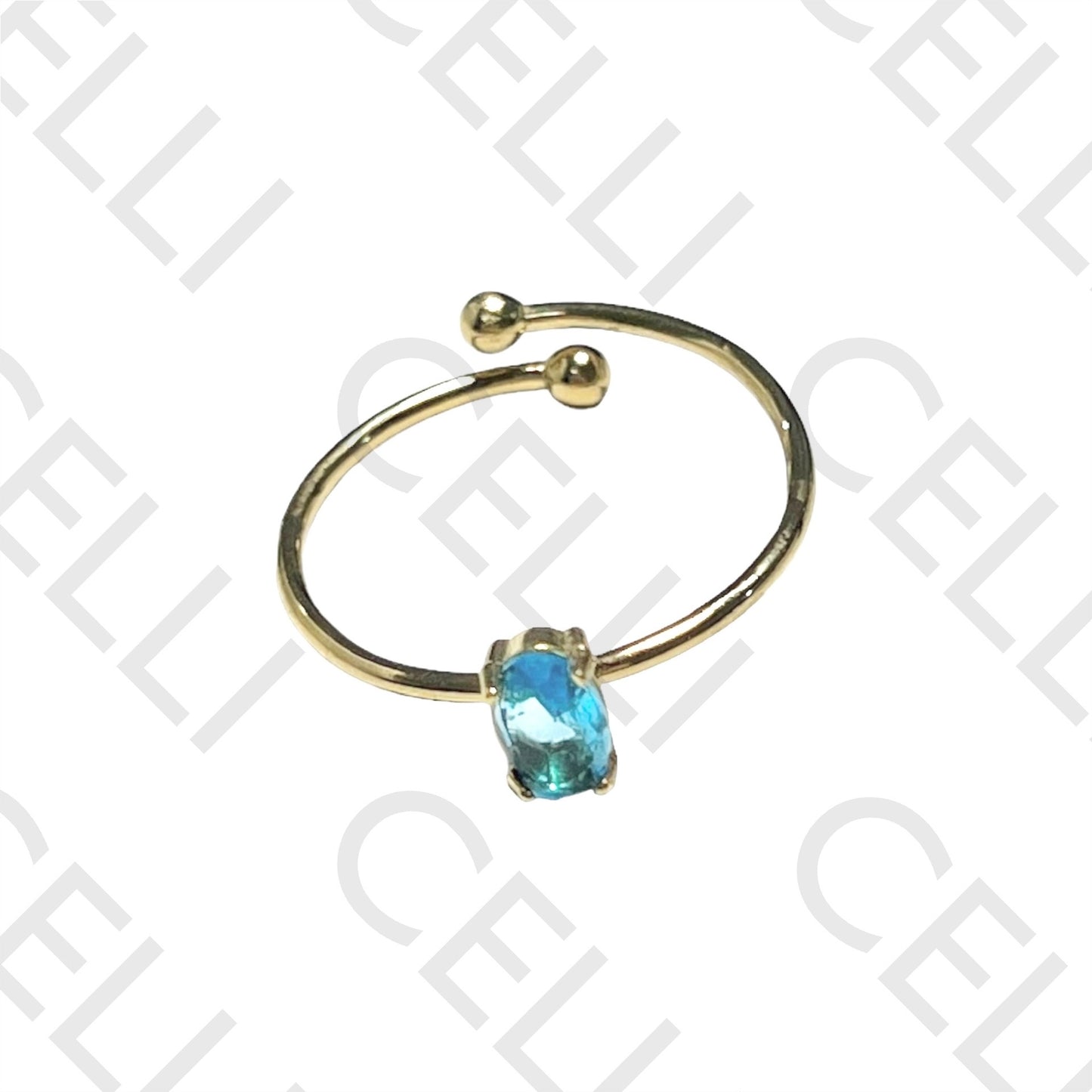 Steel Ring - Bright Colored Oval