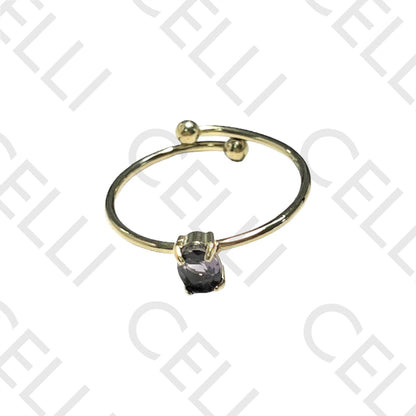 Steel Ring - Bright Colored Oval