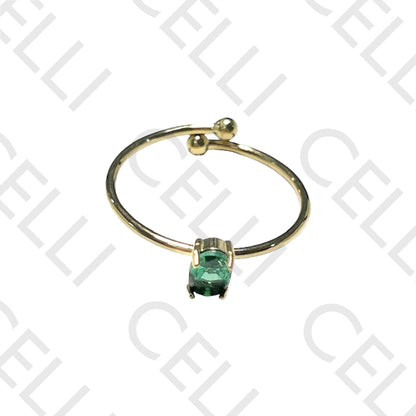 Steel Ring - Bright Colored Oval