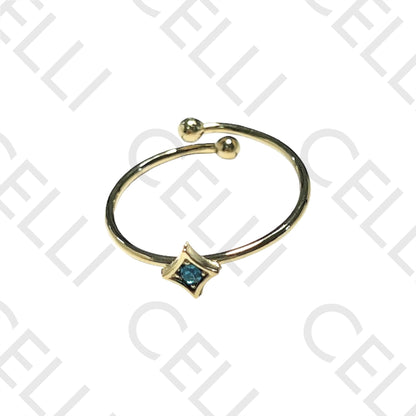 Steel Ring - Bright Colorful Star