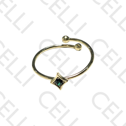 Steel Ring - Bright Colorful Star