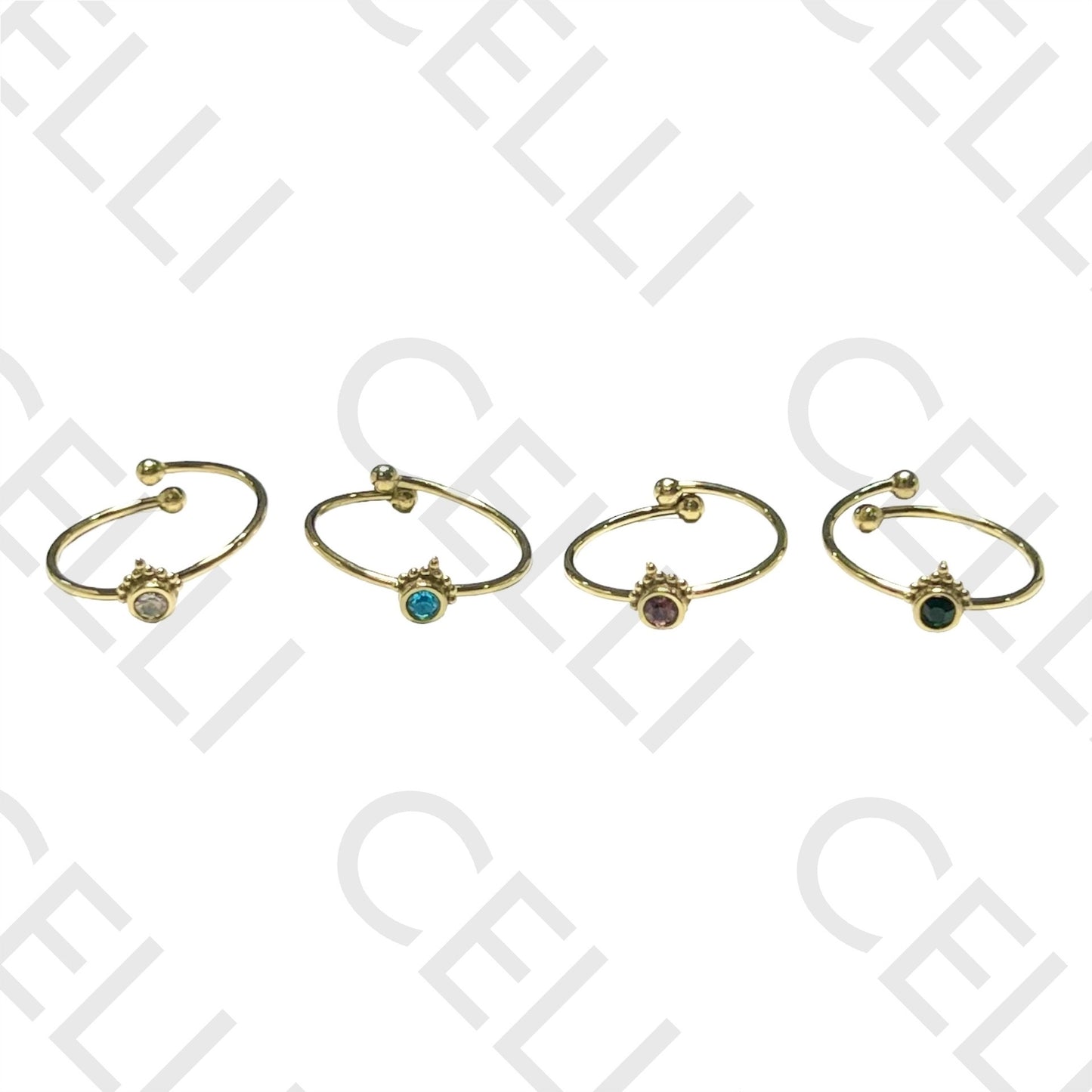 Steel Ring - Bright Colorful Eye