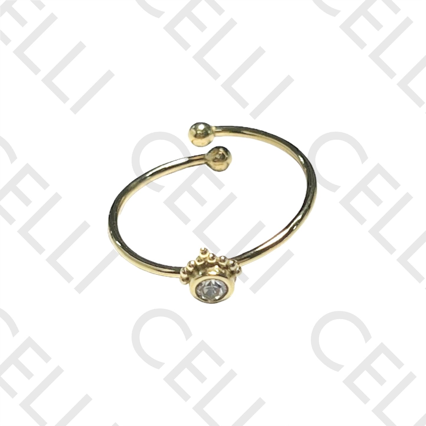 Steel Ring - Bright Colorful Eye