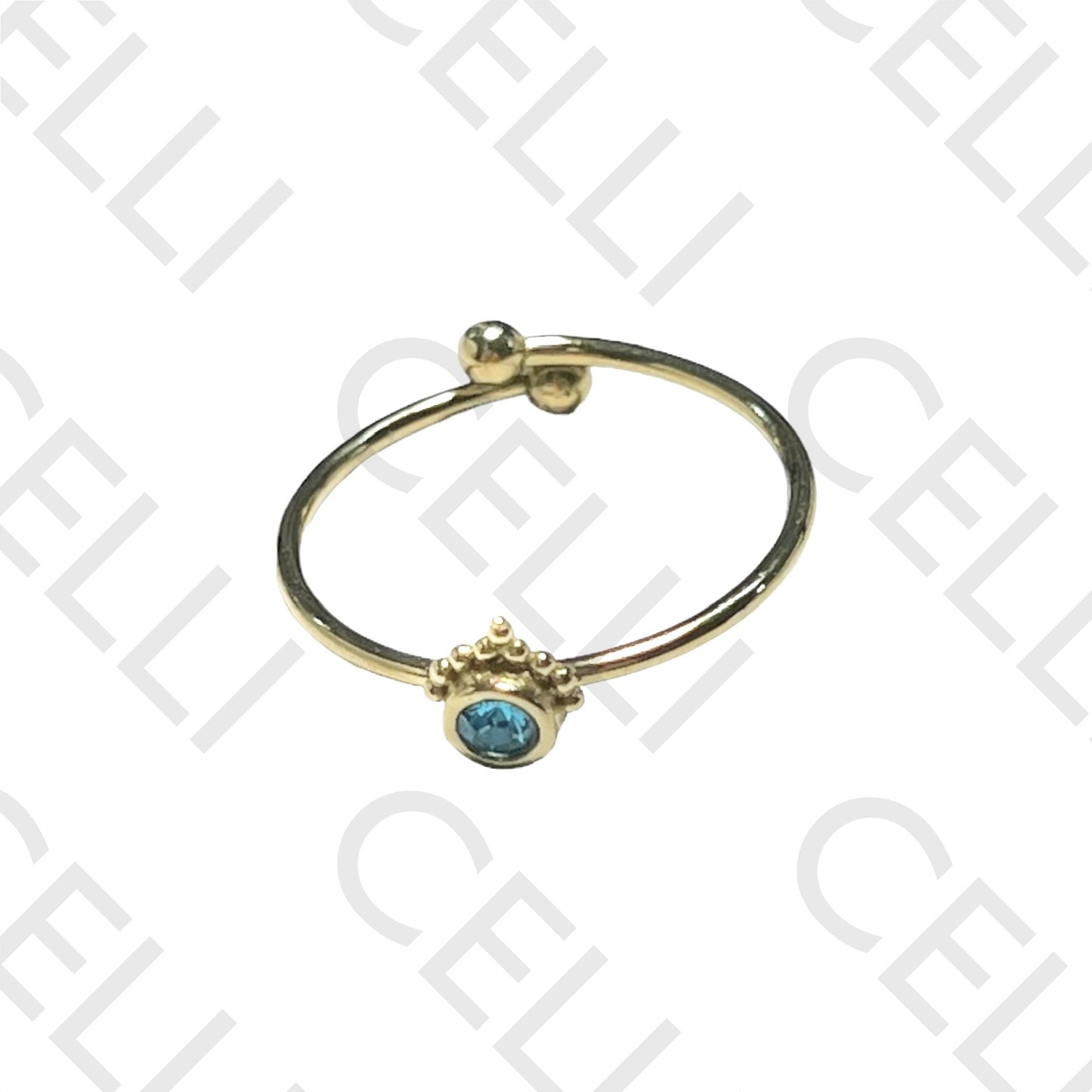 Steel Ring - Bright Colorful Eye