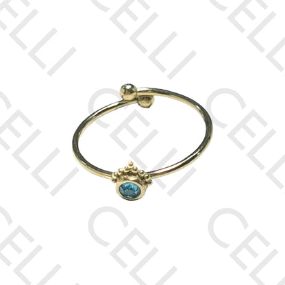 Steel Ring - Bright Colorful Eye