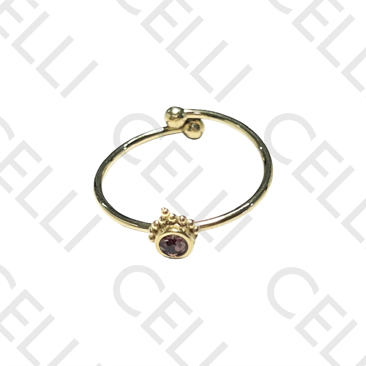 Steel Ring - Bright Colorful Eye