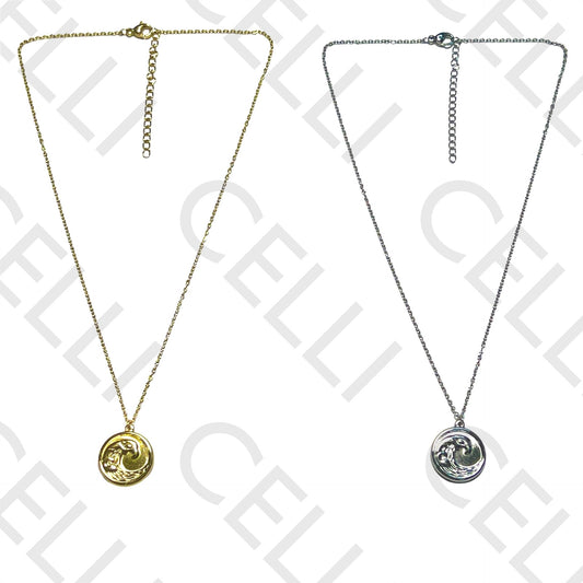 钢质项链 - 波浪