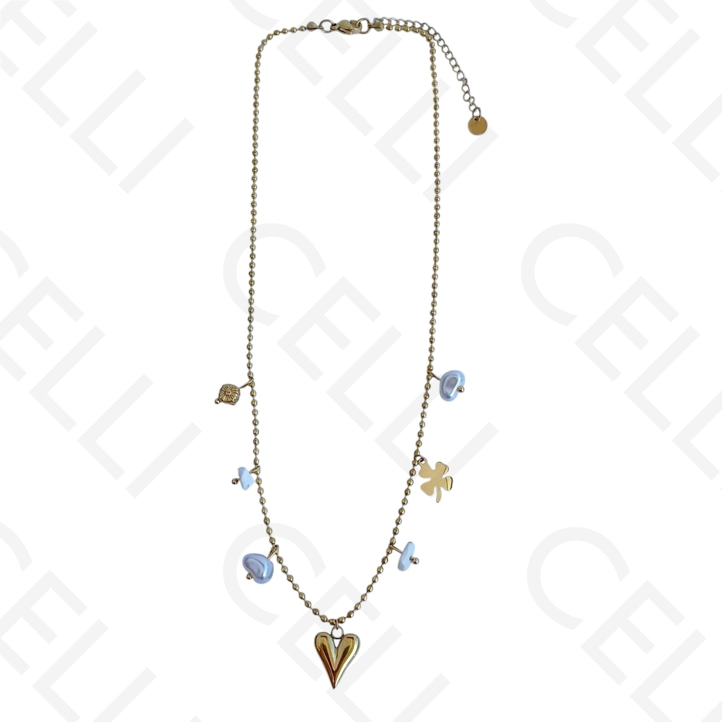 Collar de acero - corazón