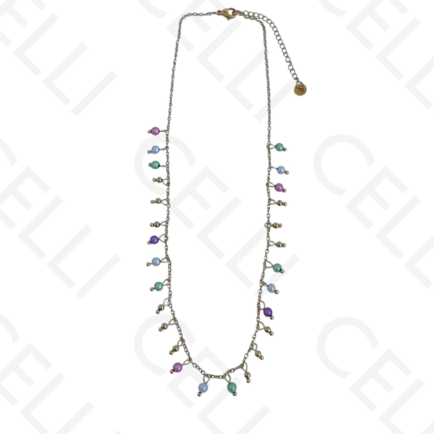 钢制项链 - 珍珠