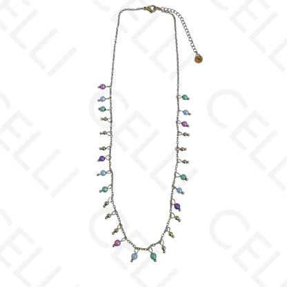 钢制项链 - 珍珠