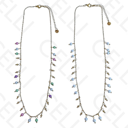 钢制项链 - 珍珠