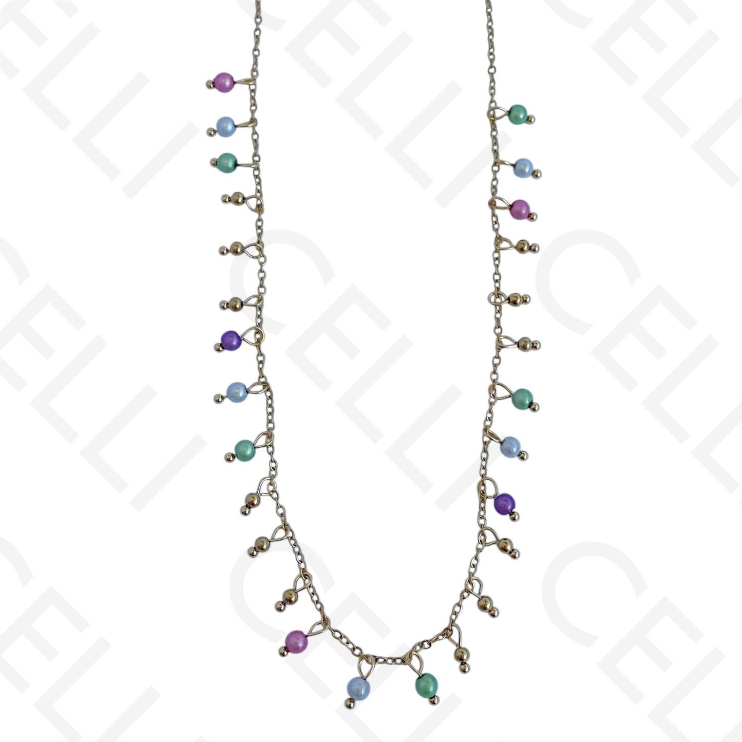 钢制项链 - 珍珠