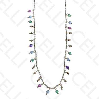 钢制项链 - 珍珠