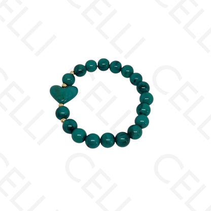 Pulseira de Moda Elástica- Resina (conjunto de 2)