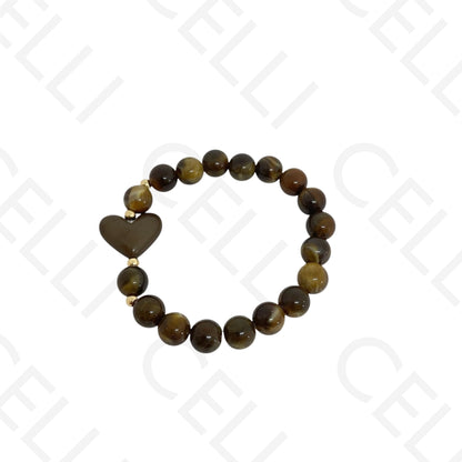 Pulseira de Moda Elástica- Resina (conjunto de 2)