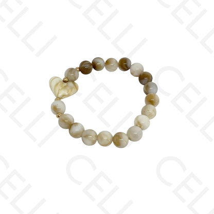 Pulseira de Moda Elástica- Resina (conjunto de 2)