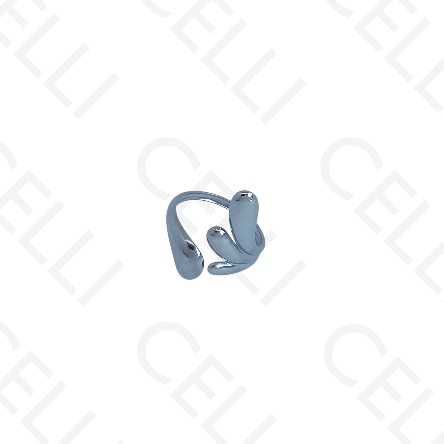 Anel de Aço Ajustável - gotas