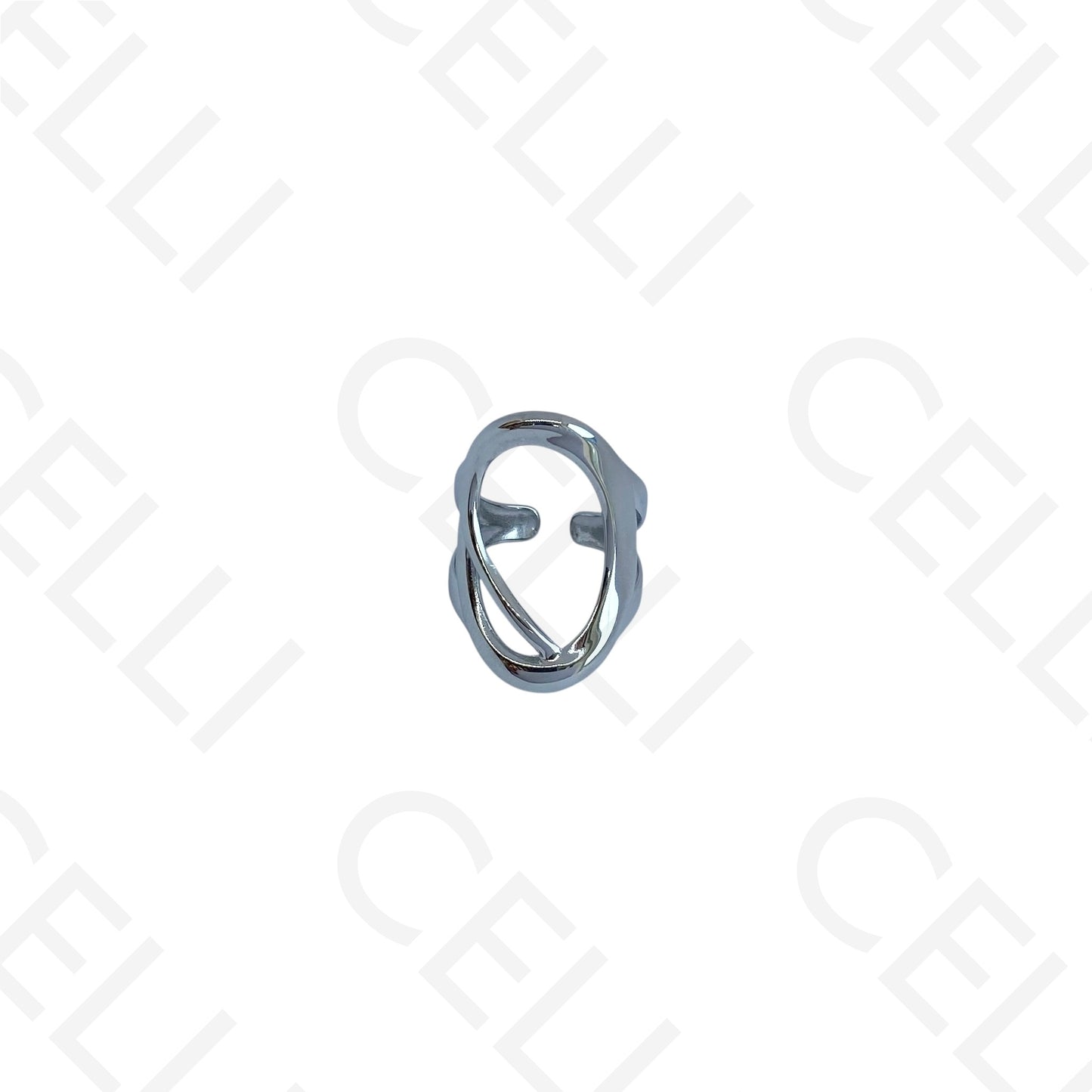 Anel de Aço Ajustável - oval