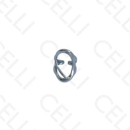 Anel de Aço Ajustável - oval