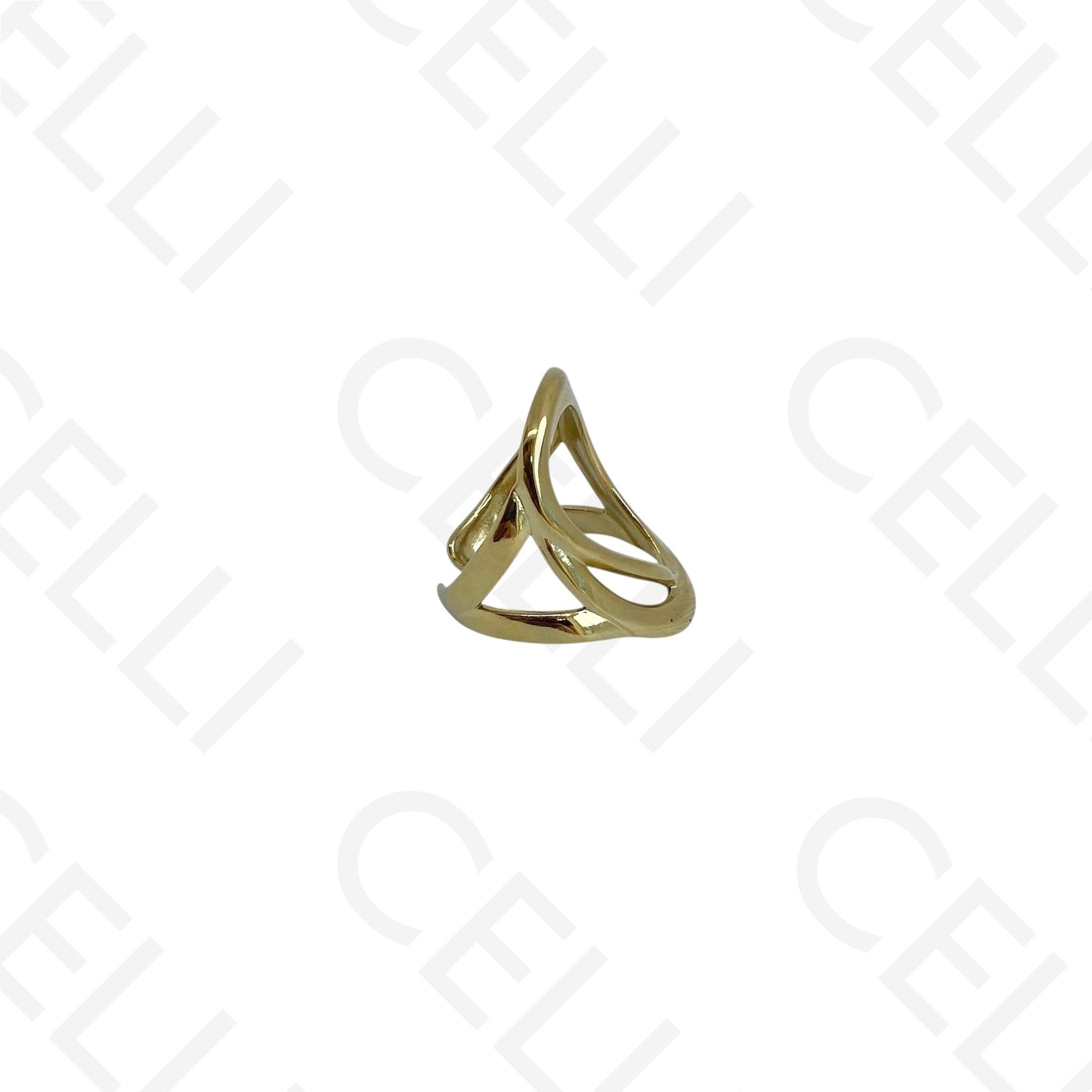 Anel de Aço Ajustável - oval