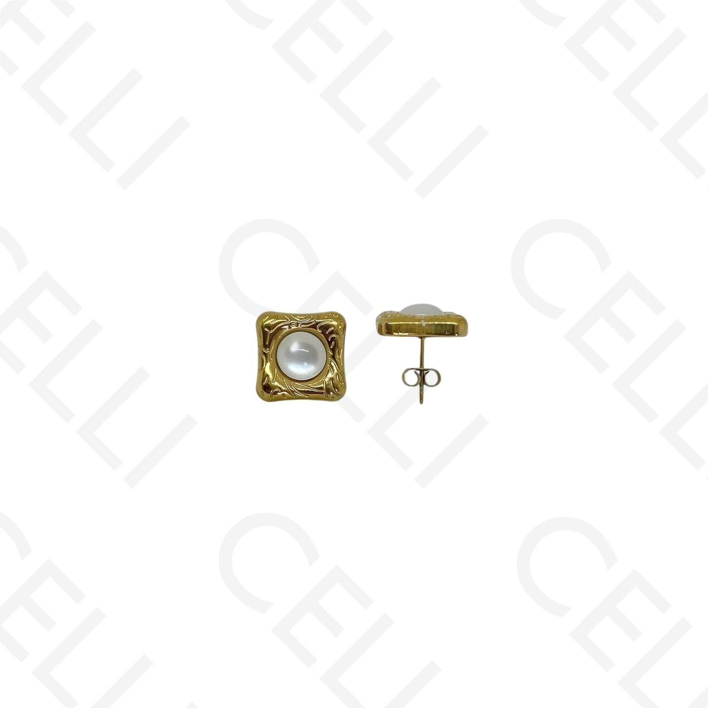 Steel necklace - large fish pendant