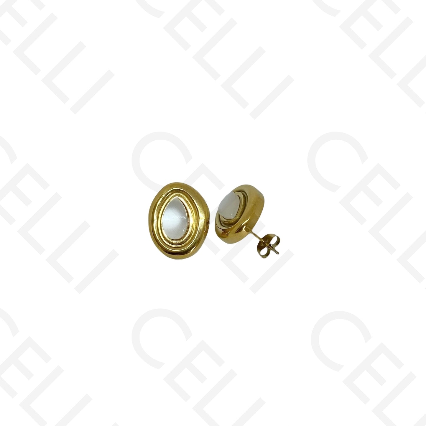 Brinco de aço - oval