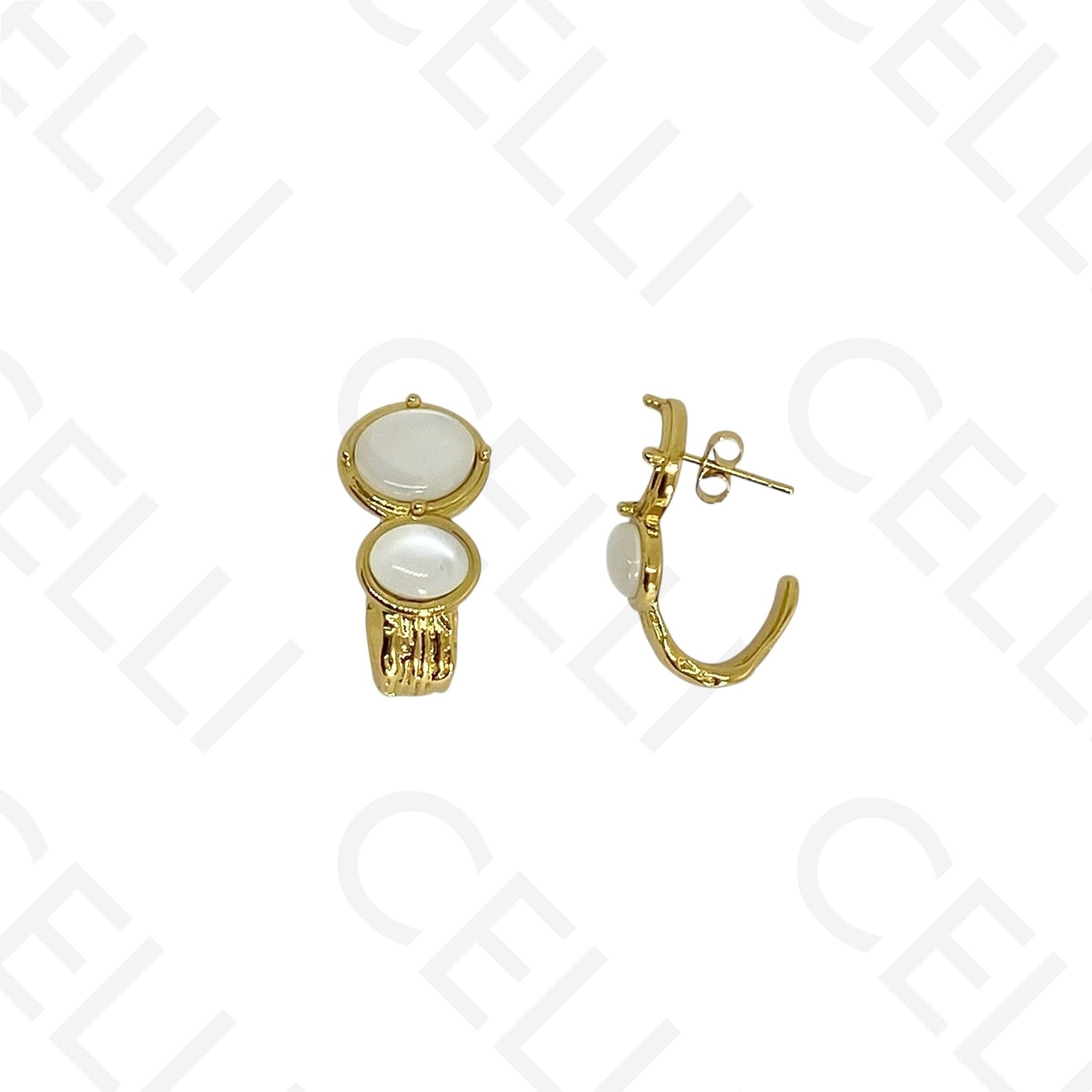 Steel necklace - large fish pendant