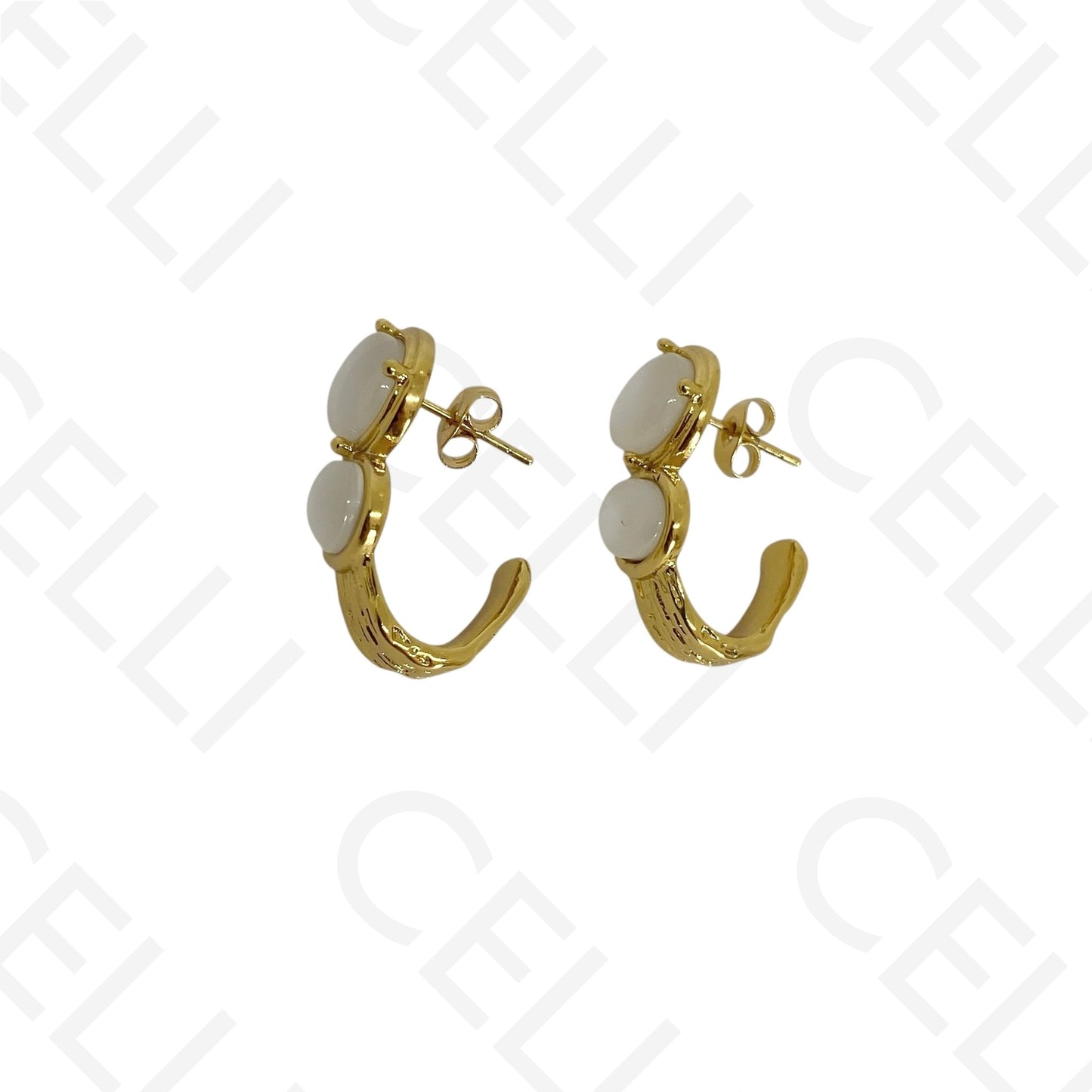 Steel necklace - large fish pendant