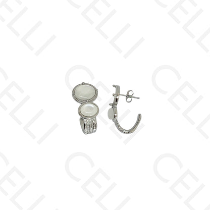 Steel necklace - large fish pendant