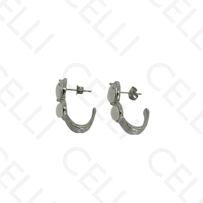 Steel necklace - large fish pendant