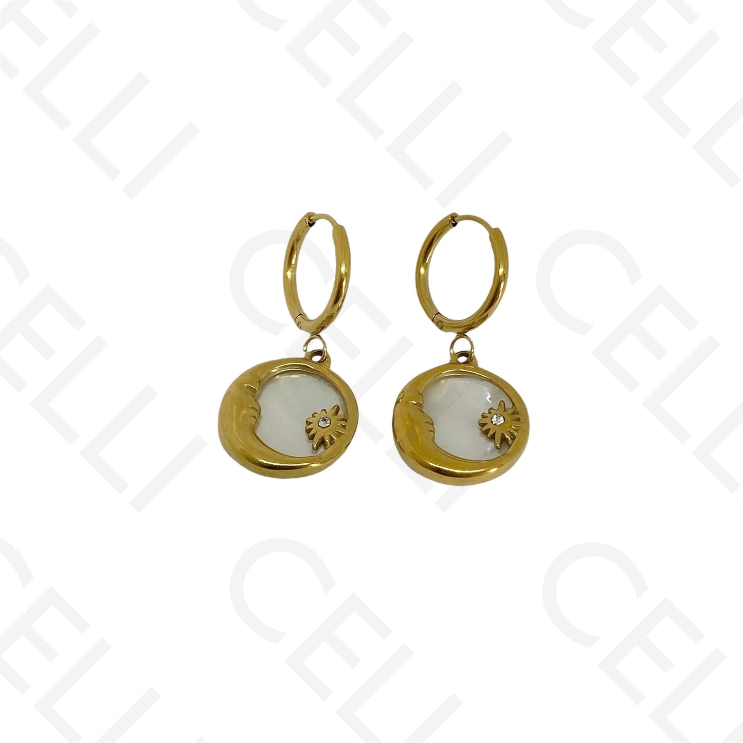 Steel necklace - large fish pendant