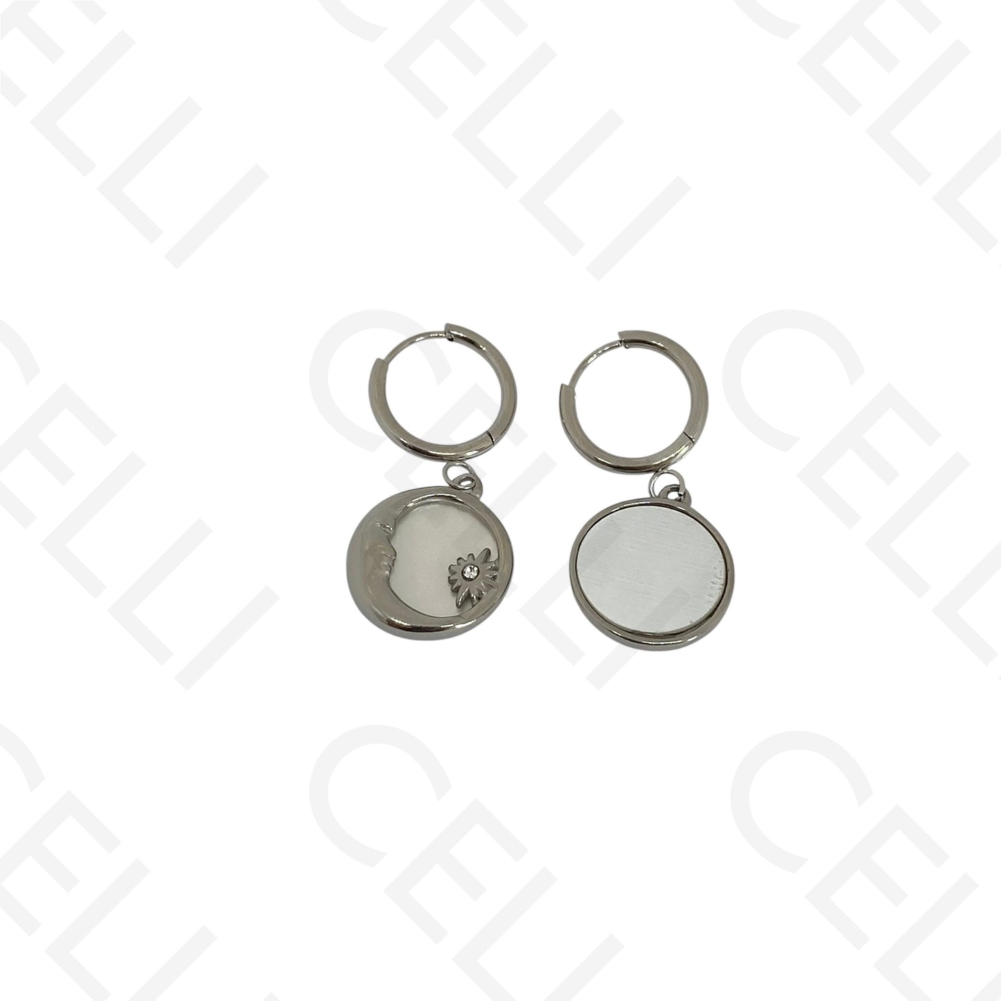 Steel necklace - large fish pendant