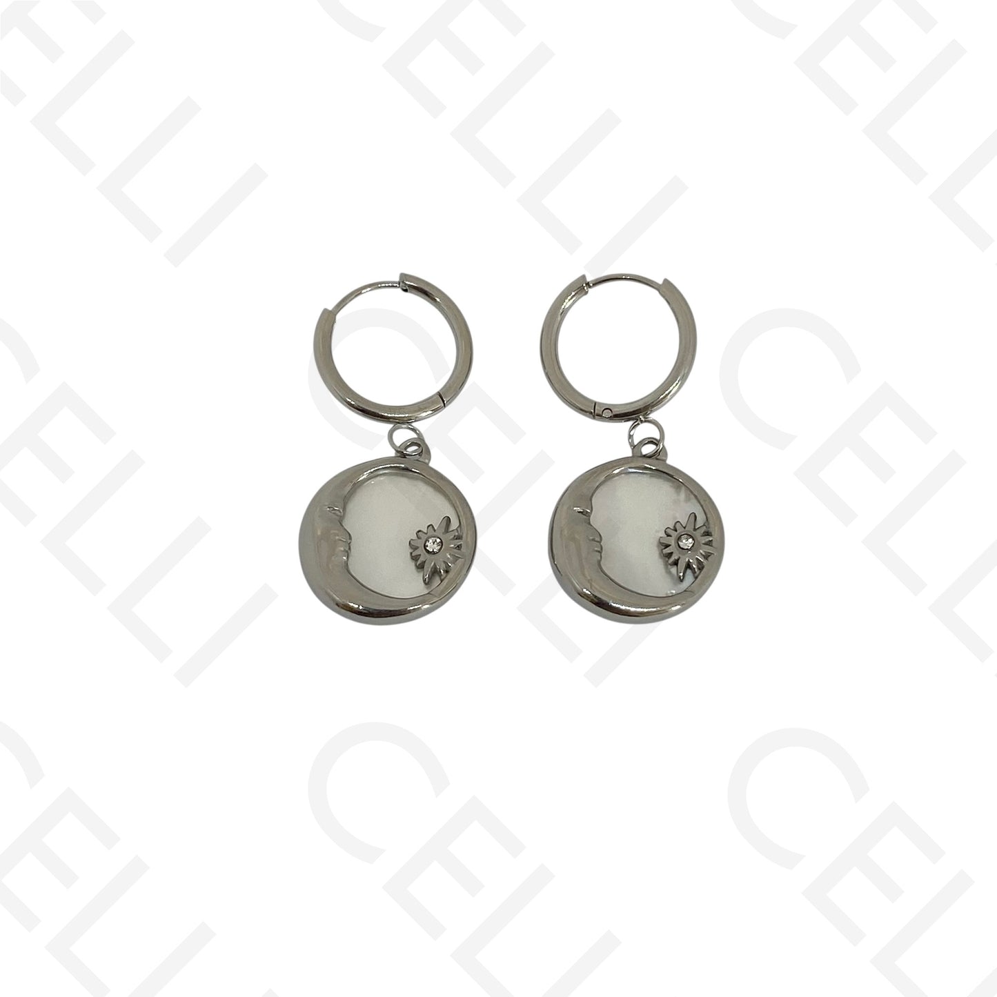 Steel necklace - large fish pendant