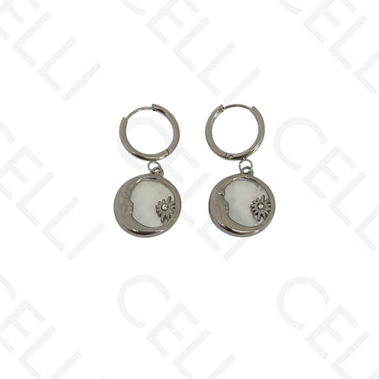 Steel necklace - large fish pendant