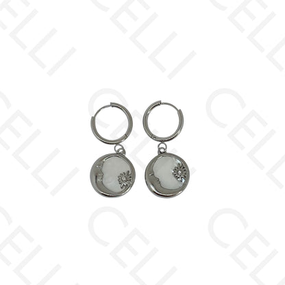 Steel necklace - large fish pendant