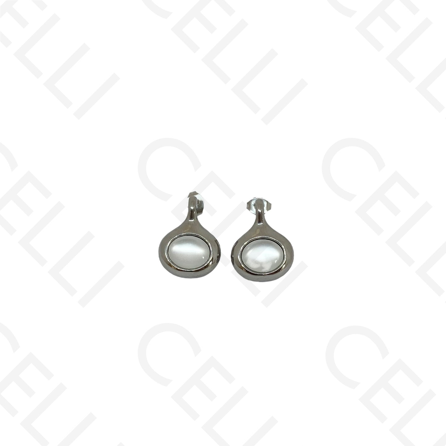 不锈钢耳环 - 水滴形