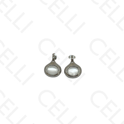 不锈钢耳环 - 水滴形