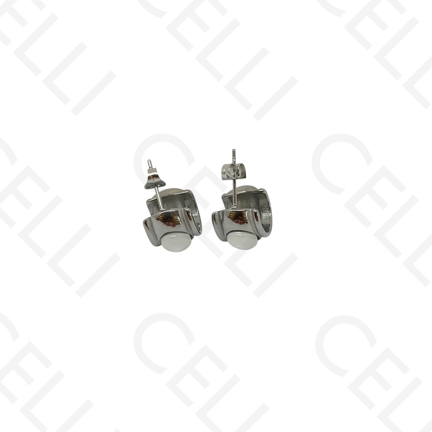 Brinco de aço - meia argola