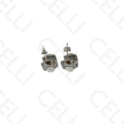 Brinco de aço - meia argola