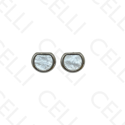 Brinco de aço - madrepérola