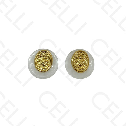 Brinco de aço - com resina