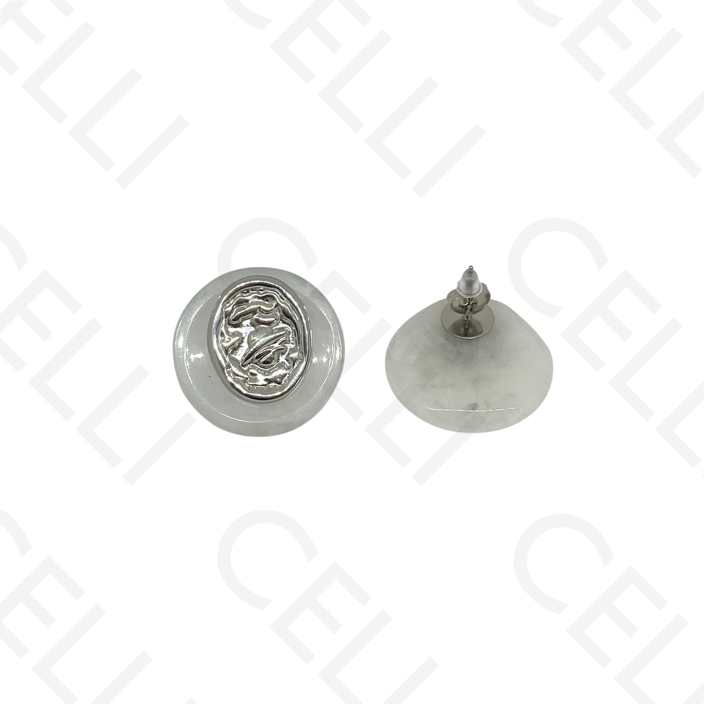 Brinco de aço - com resina