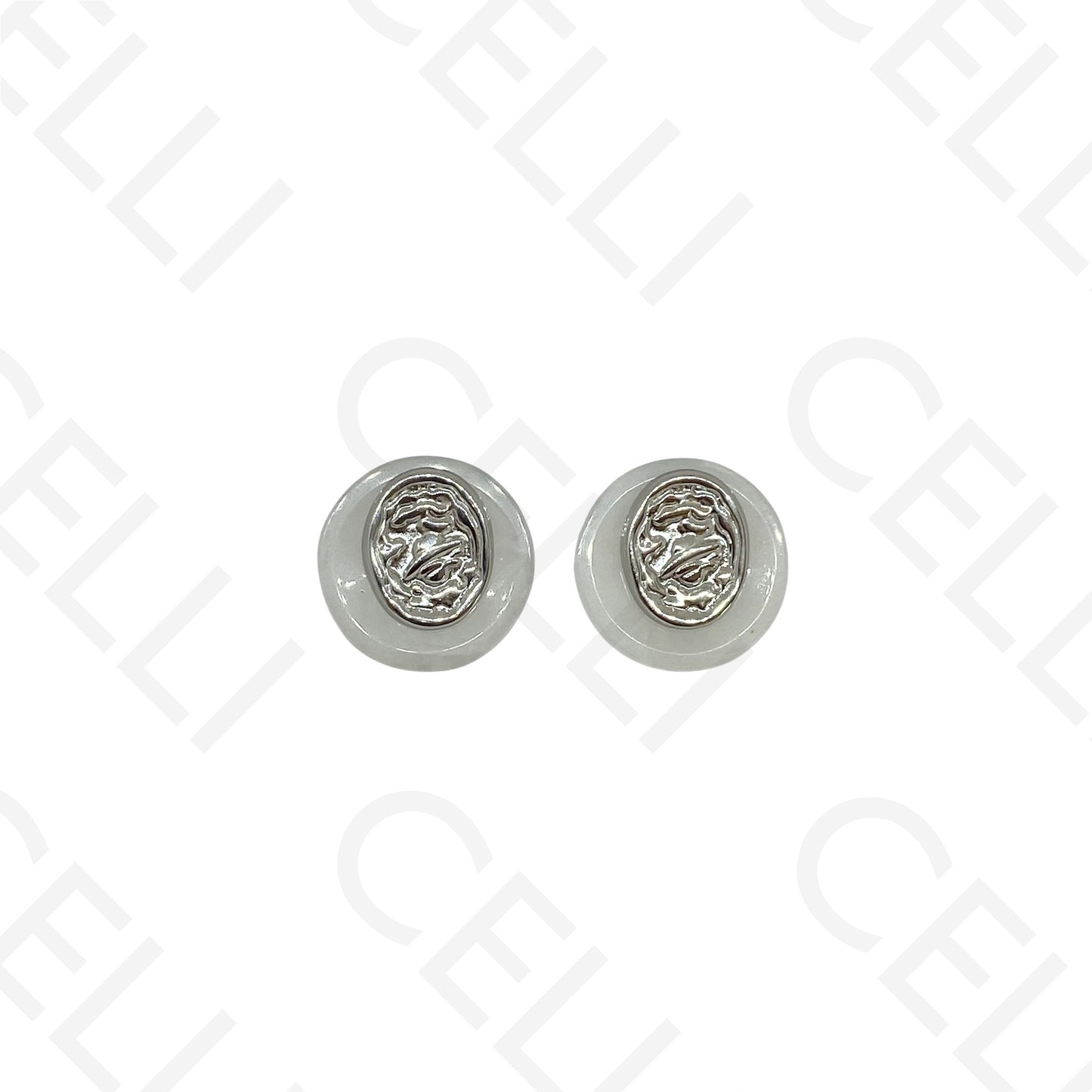 Brinco de aço - com resina