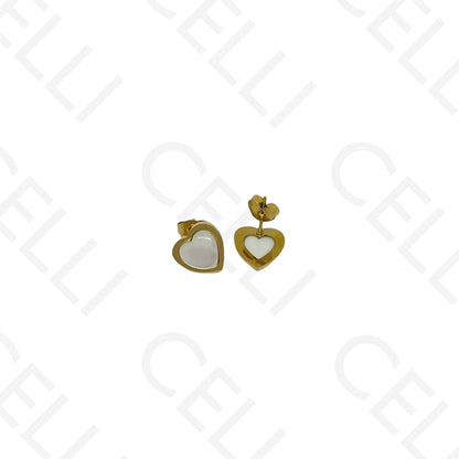 Brinco de aço - coração