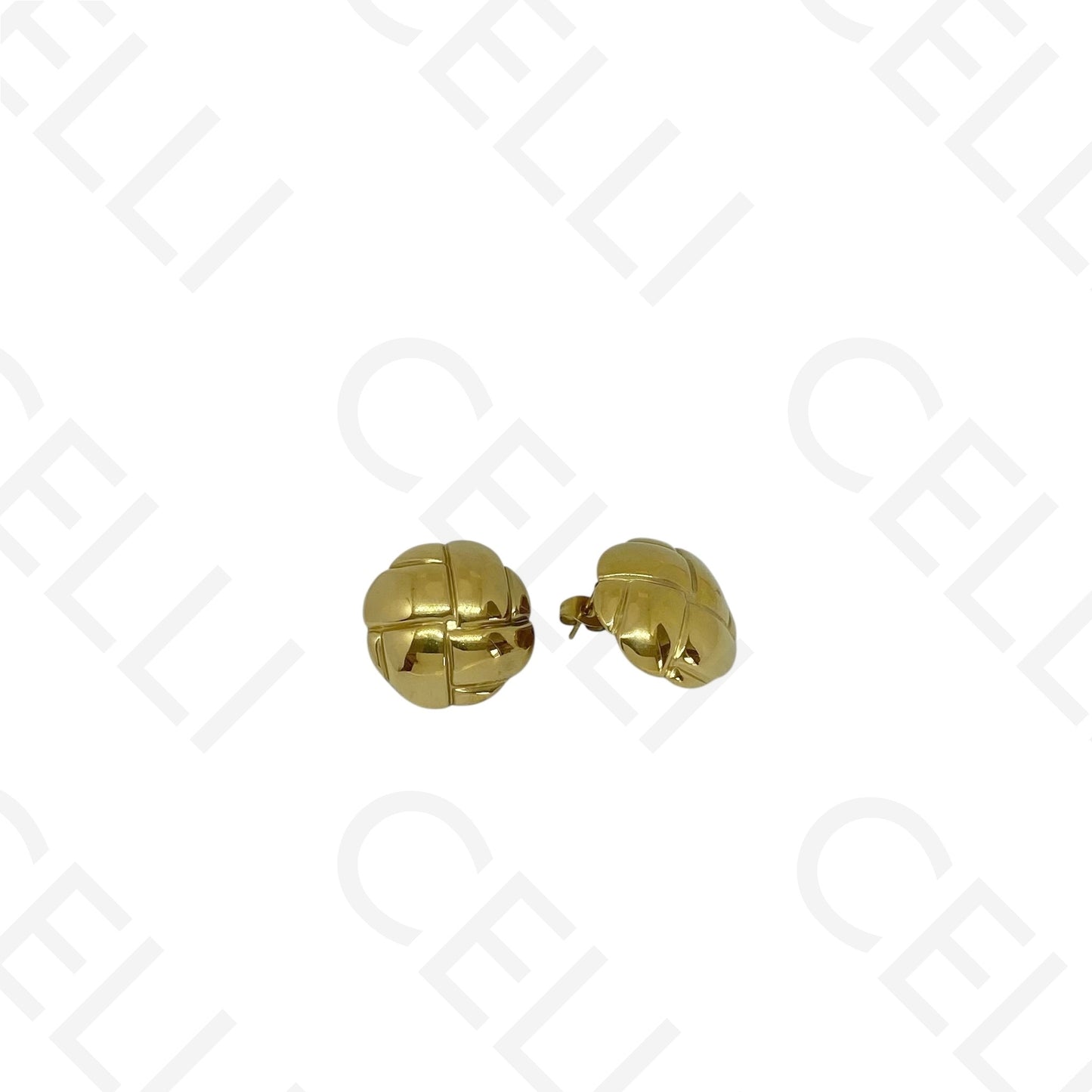 Brinco de aço - botão