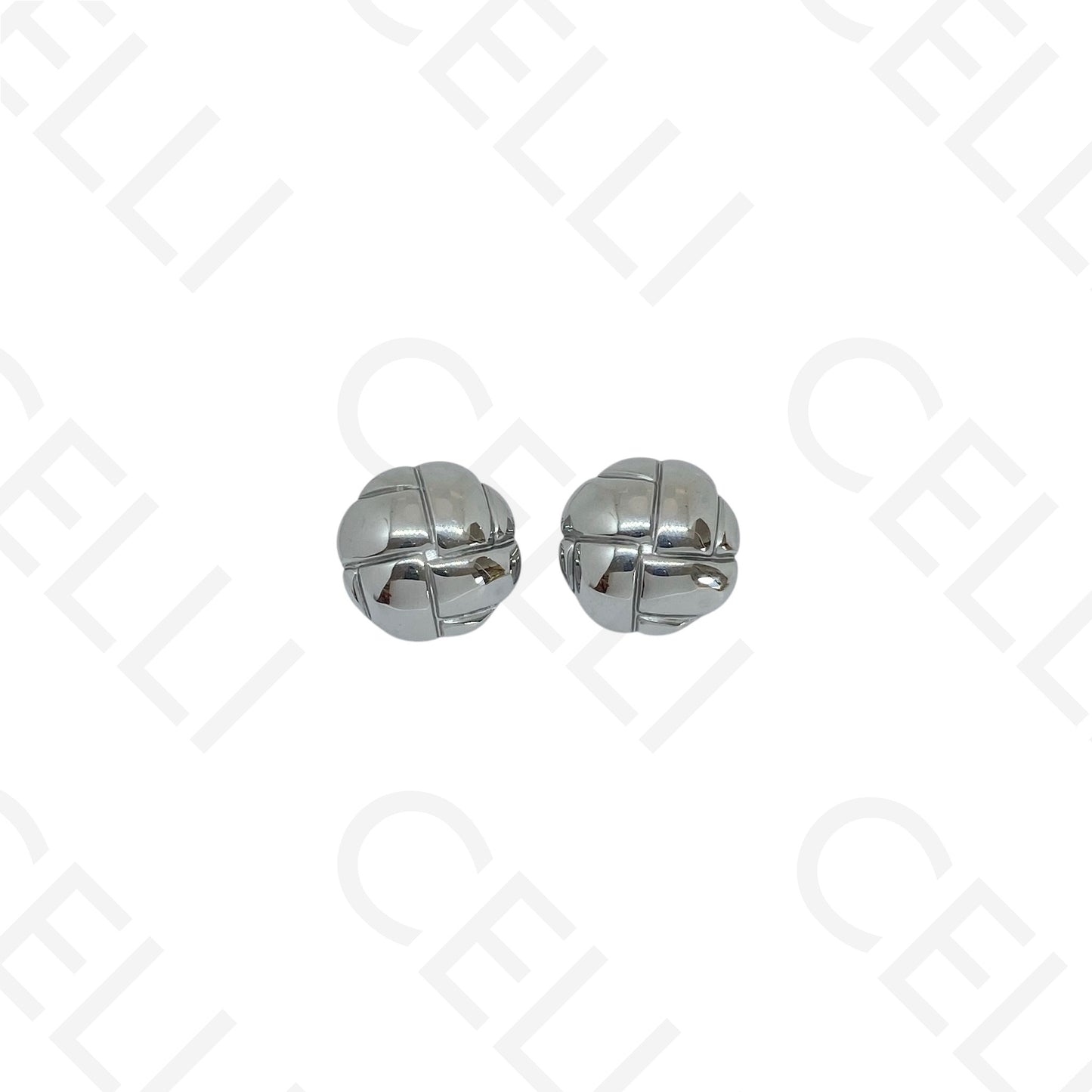 Brinco de aço - botão