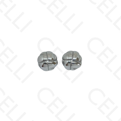 Brinco de aço - botão