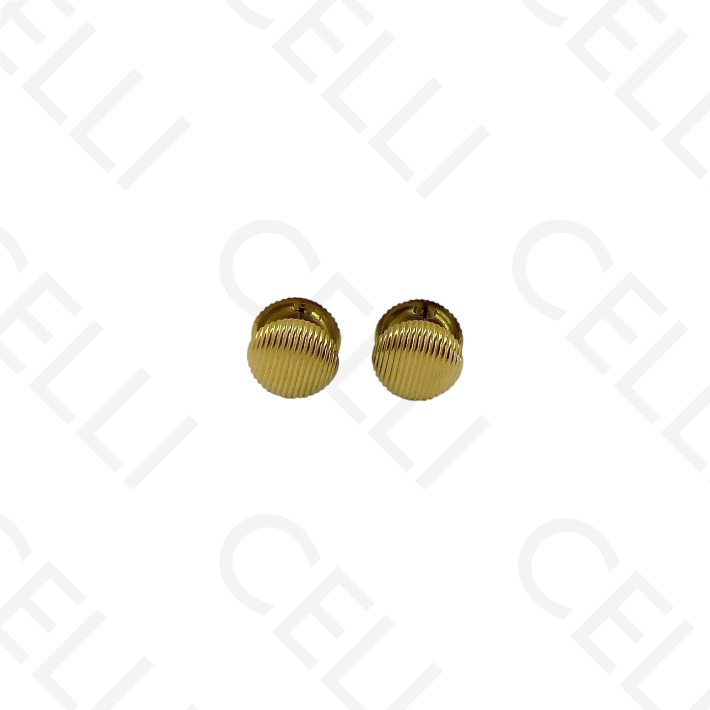 Brinco de aço - redondo trabalhado