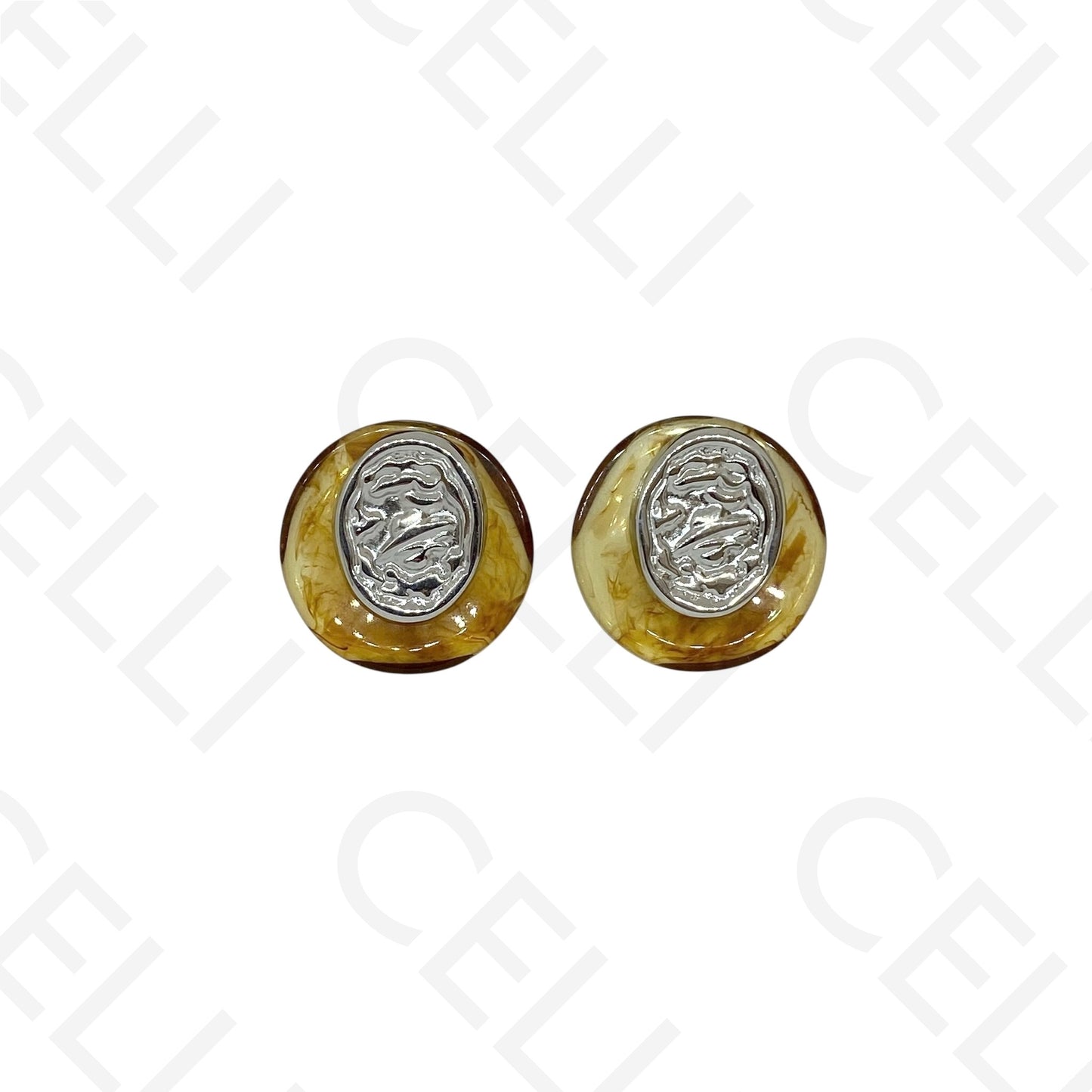 Brinco de aço - com resina